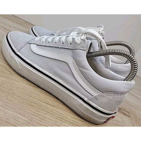 Vans Old Skool Gray Suede & Canvas Low Top Skate Shoes M 4/W 5.5 751505 - Picture 9 of 13